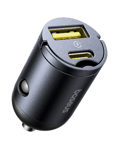 Picture of Baseus Tiny Star Mini Car Charger (U+C) 30W - Cosmic Black