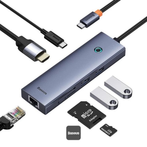 Picture of Baseus UltraJoy Series 7-Port HUB Docking Station - Space Grey