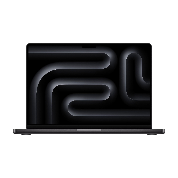 صورة أبل ماك بوك برو M5 - معالج 10 أنوية ووحدة معالجة رسومات 10 أنوية، ذاكرة موحدة 16 جيجابايت، سعة تخزين SSD 1 تيرابايت، شاشة Liquid Retina XDR مقاس 14 بوصة، لوحة مفاتيح عربية/إنجليزية، خاصية Touch ID، لون أسود | MDE14AB/A