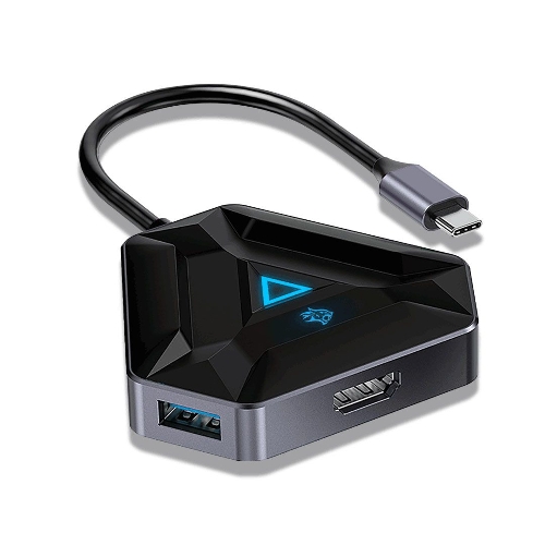 Picture of Porodo Gaming 6 In 1 4K HDMI USB-C Hub Gamers Edition