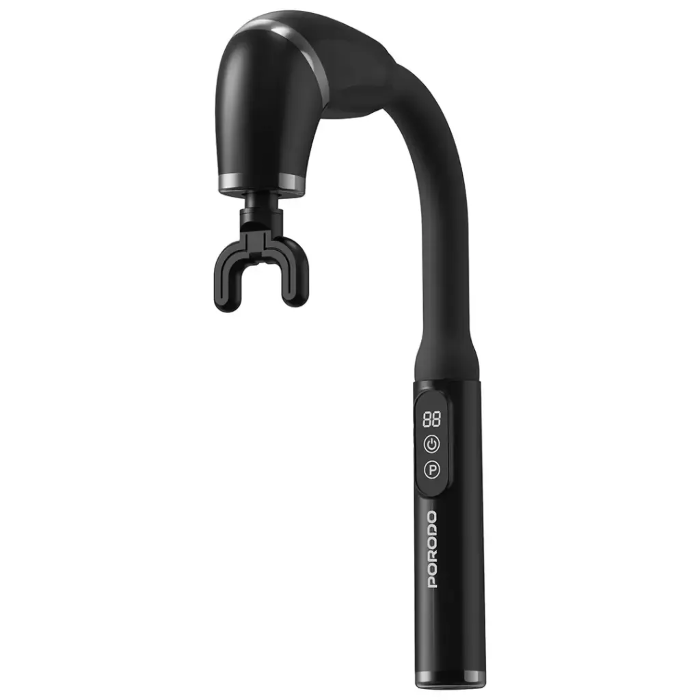 صورة بورودو لايف ستايل مقبض على شكل حرف U 4 رؤوس مدلك عميق أسود  PDLFSTH021BK