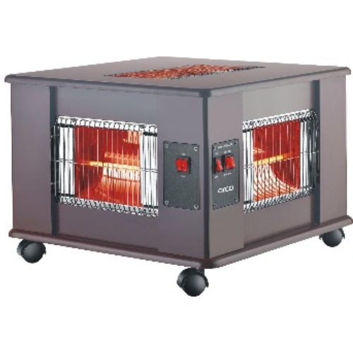 Show details for Orca Wooden Quartz Heater 2400W 5 face - Red