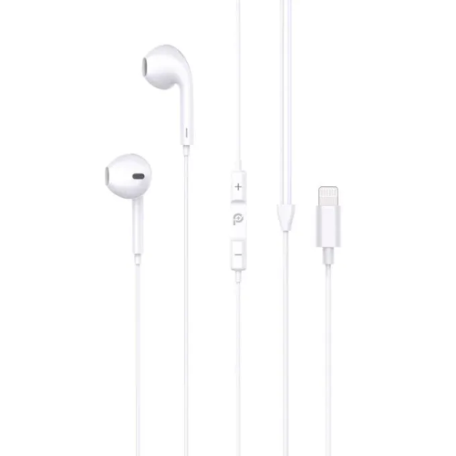 Show details for  PowerO+  Wave Pulse Wired Earphone With Type-C Connector. WHITE PR-WPSTEPLT