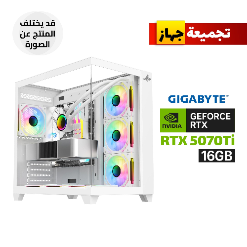 Picture of Gaming PC i7-14700K, MSI Z790-P WiFi Motherboard, 32GB DDR5 (6000) White RAM, 2TB NVMe SSD, Gigabyte RTX 5070Ti AERO OC 16GB White, L360 Liquid Cooler White, 850 WATT GOLD PSU, Sharx Profin GX700 Mid Tower White Case 7x ARGB Fans, Windows 11 Pro License