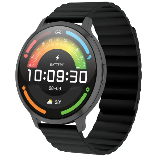 Show details for Powerology Aura Smart Watch 1.73" Display  Black   PSWASW1801HBK