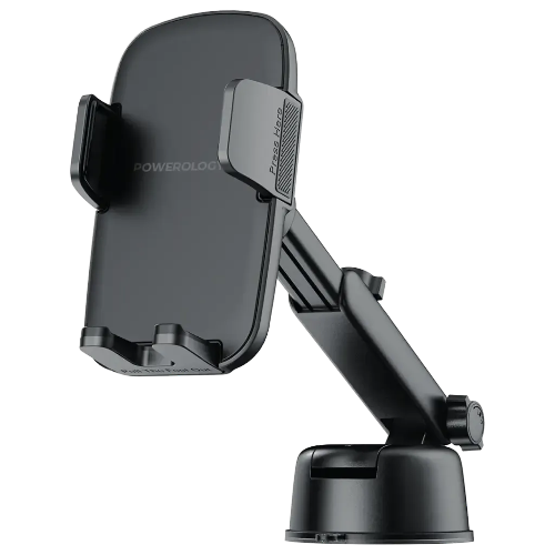 Show details for Powerology Raven Auto-Clamping Car Phone Mount  Black   PWRLX08BK