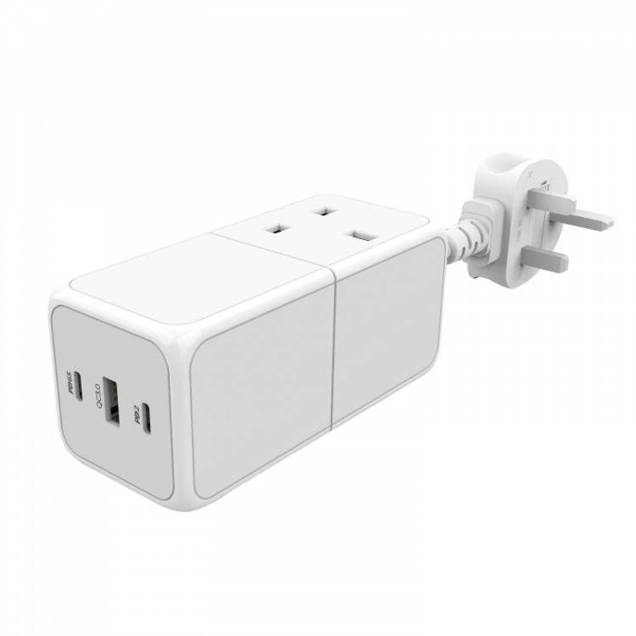 Picture of Powerology 6AC 2500W Power Strip  White   PWPS65W-WH