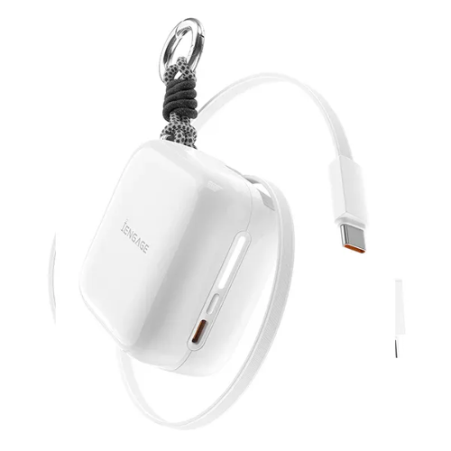 Picture of iENGAGE PORTABLE RETRACTABLE POWER BANK W/LED DISPLAY