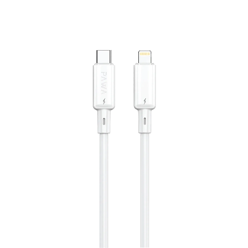 Picture of Pawa Lite 30W TYPEC to Lightning Quick Charging PVC Cable 1.2M PW122  - White