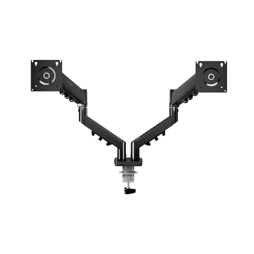 Picture of Pawa Double Gas Spring Computer Arm with 360 Rotation - Black