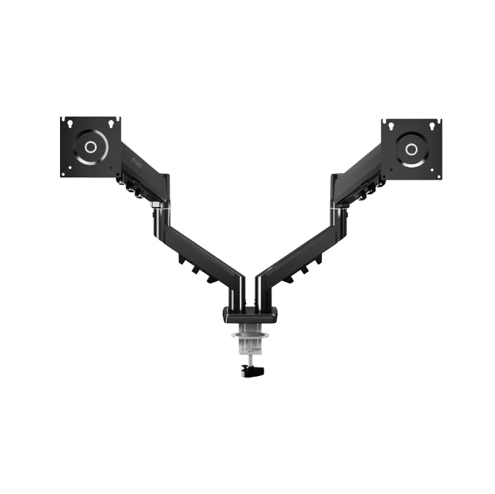 Picture of Pawa Double Gas Spring Computer Arm with 360 Rotation - Black