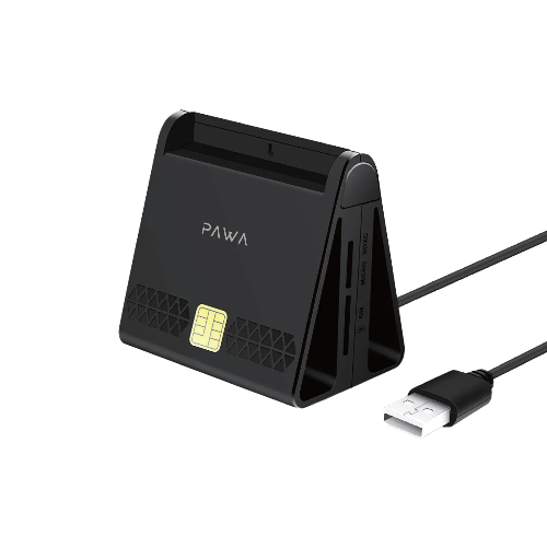 Picture of Pawa Multi Slots Smart Card Reader  - Black