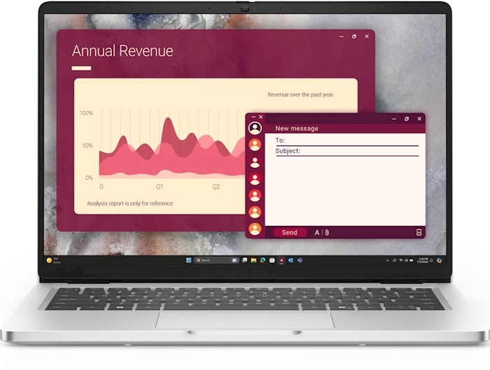 Picture of Dell Pro 14 PC14250 - 14" FHD+ Non-Touch / Core 5 120U / 8GB / 512GB (NVMe M.2 SSD) / DOS (Without OS) / 1YW - Laptop