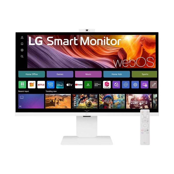 Picture of LG 32U850SA-W Smart Monitor, 32" IPS Display, 4K UHD Resolution, 60Hz Refresh Rate, 5ms (GtG) Response Time, Built-in Camera, HDR10, Flicker Safe, Auto Brightness, webOS, White