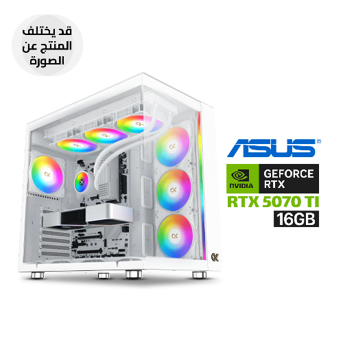 Picture of Gaming PC – Intel Core i7-14700K, ASUS ROG STRIX B760-A WIFI Motherboard, 32GB DDR5 RAM, 2TB NVMe Gen4 SSD, ASUS TUF RTX 5070 Ti 16GB, 1000W Gold PSU, Xigmatek Alpha Connect Pro 360 Liquid Cooler, Aqua Ulta Air Case, 7x ARGB Fans, Win 11 Pro