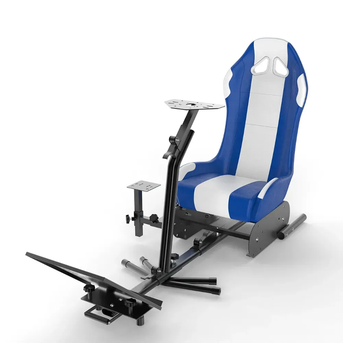 Picture of GAMESEAT GY017 Racing Simulator Cockpit Seat – White/Blue