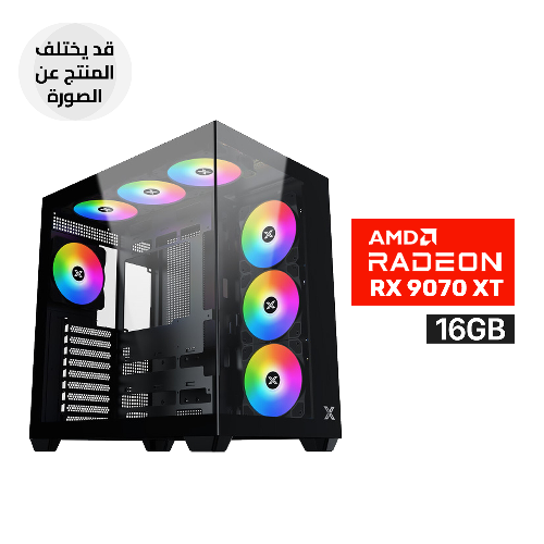 Picture of Gaming PC – AMD Ryzen 7 9800X3D, ASUS TUF B850 WiFi Motherboard, 32GB DDR5 RAM, 2TB NVMe Gen4 SSD, ASUS Prime RX 9070 XT 16GB GPU, 850W Gold PSU, ASUS Prime L360 Liquid Cooler, Xigmatek Aqua V Air Case 7x RGB Fans, Windows 11 Pro