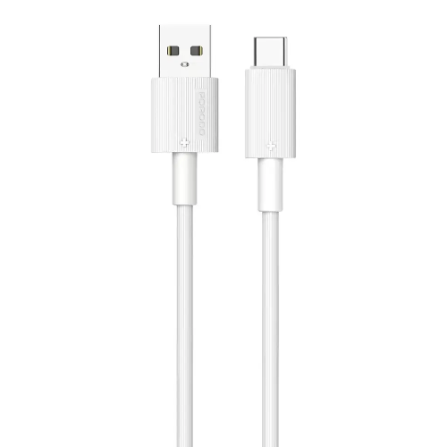 عرض تفاصيل كابل بورودو USB-A إلى Type-C للشحن المتين - أبيض