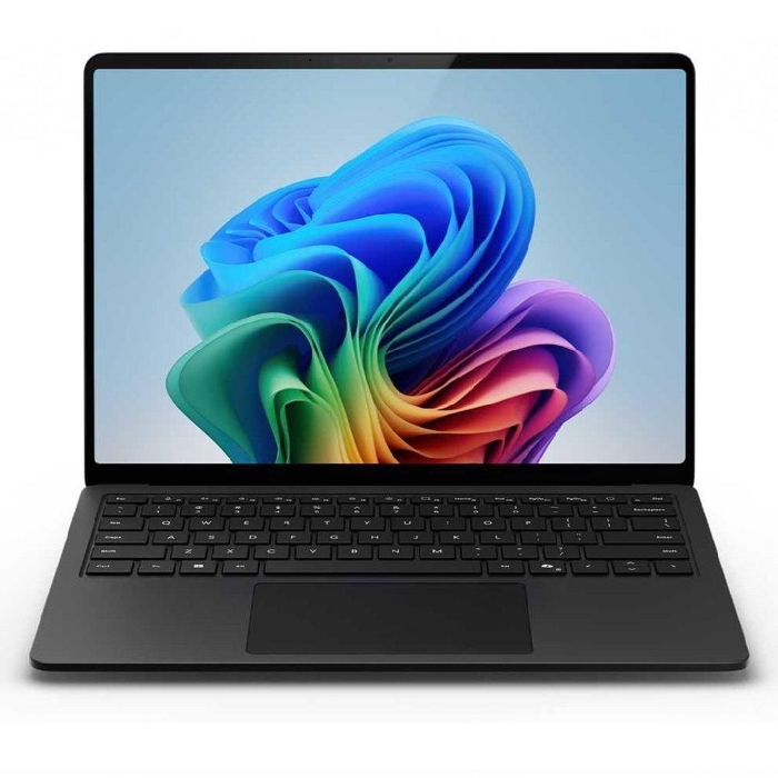 صورة لابتوب Microsoft Surface، شاشة 13.8 بوصة، ذاكرة وصول عشوائي 16 جيجابايت، قرص صلب SSD بسعة 1 تيرابايت، معالج Qualcomm Snapdragon X Elite، معالج رسومات Qualcomm Adreno، نظام التشغيل Windows 11، موديل ZXX-00050 - أسود