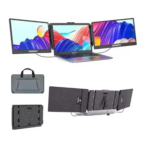 Picture of Gamvity S2 Triple Laptop Screen Extender 14" Fhd 1080p Ips Dual Portable Monitor For Laptop