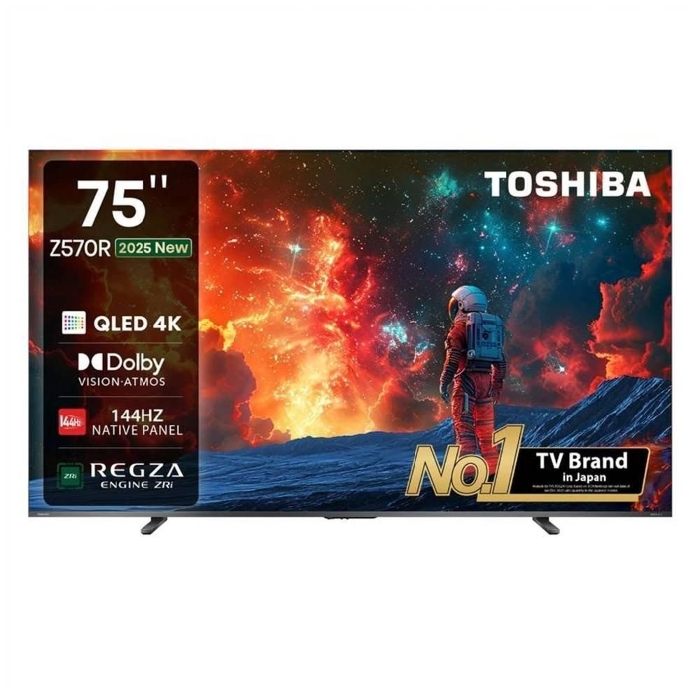Picture of TOSHIBA Z670 75” 144HZ QLED / SMART TV, 75Z570RP- Black