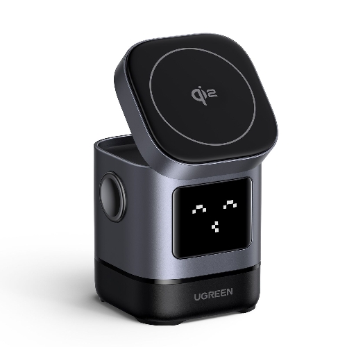 Picture of UGREEN Uno  2-in-1 Magnetic Wireless Charger 20w (Space Grey)