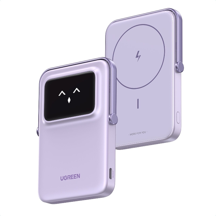 صورة UGREEN Uno 5000mAh 20W طاقة مغناطيسية ولاسلكية وردية