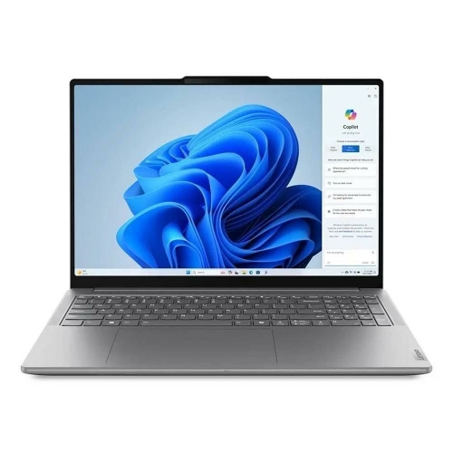صورة لابتوب Lenovo Yoga Pro 9، معالج Intel Core Ultra 9، شاشة 16 بوصة، ذاكرة وصول عشوائي 64 جيجابايت، قرص صلب SSD بسعة 2 تيرابايت، بطاقة رسومات NVIDIA GeForce RTX 5070، نظام التشغيل Windows 11 Home، رقم الموديل 83L00030AX - رمادي
