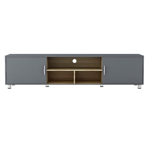 Picture of Wansa TV Stand, Up To 85-Inch, 20 Kg Loading Capacity, KS-0186 - Matt gray