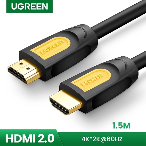 عرض تفاصيل كابل HDMI 4K من UGREEN ذكر إلى ذكر أسود 1.5 متر