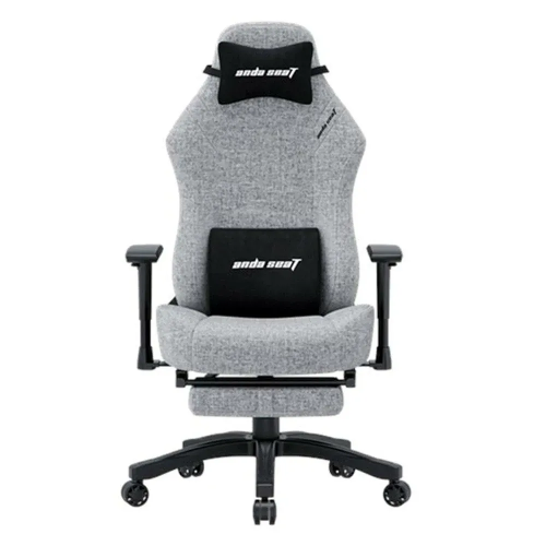 Picture of ANDASEAT Luna Pro Fabric Gaming Chair with Footrest - Grey