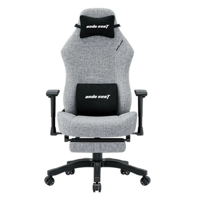 Picture of ANDASEAT Luna Pro Fabric Gaming Chair with Footrest - Grey