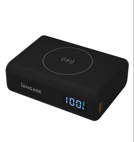 Picture of iEngage Compact Wireles Magnetic Power bank 10000 mAh W/Led Display Pd 45W