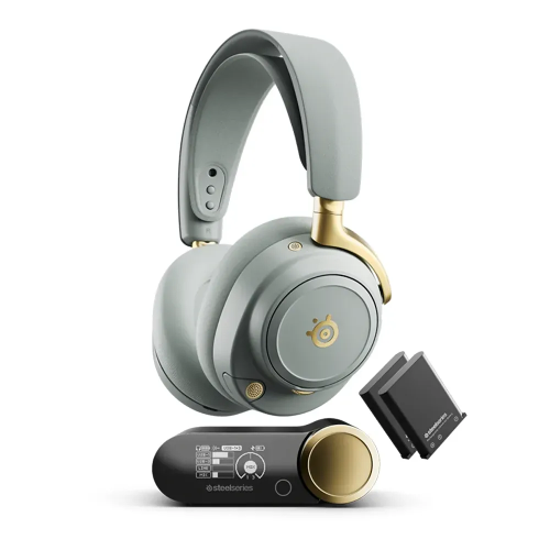Picture of Steelseries Arctis Nova Elite - Hi-res Wireless Gaming Headset - Sage Gold