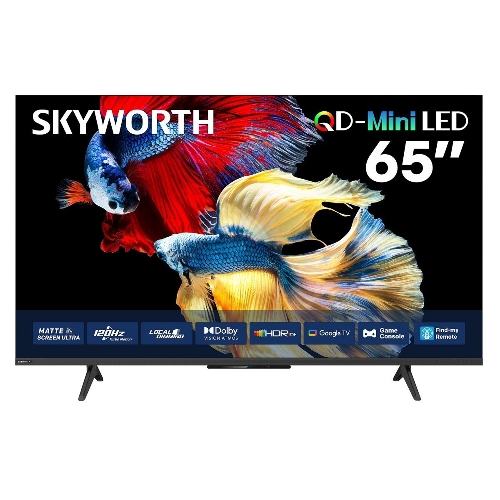 عرض تفاصيل تلفزيون سكاي وورث الذكي أندرويد 65 بوصة بتقنية Mini LED بدقة 4K UHD