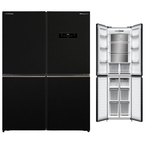 Show details for Panasonic 4 Door French Door Refrigerator 446 Liters 15.8 CFT, Black - NR-DC60MSSKW
