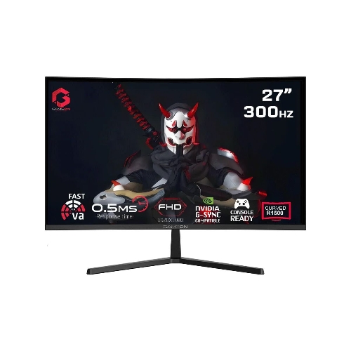 Picture of Gameon 27" FHD VA 300Hz 0.5ms Curved Gaming Monitor R1500 HDMI 2.1- Black