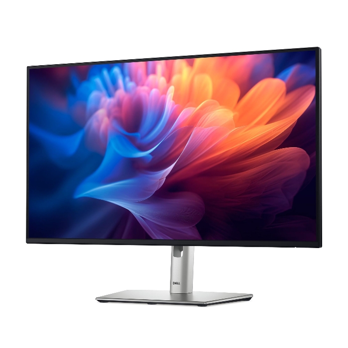 صورة شاشة ديل برو P2725H مقاس 27 بوصة، دقة FHD، لوحة IPS، معدل تحديث 100 هرتز، زمن استجابة 5 مللي ثانية، إمكانية تعديل الارتفاع والإمالة والدوران والمحور، منافذ HDMI وDP قياسية