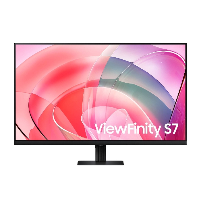 صورة شاشة سامسونج فيوفينيتي S7 S32D706EAM مقاس 32 بوصة، دقة 4K UHD، لوحة VA، معدل تحديث 60 هرتز، زمن استجابة 5 مللي ثانية، HDR10، شاشة مسطحة