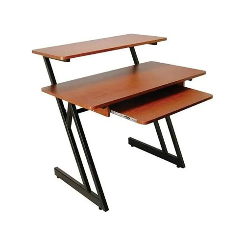 Show details for Lumi Z-Shaped Wood Workstation With slide-out keyboard tray FWS10-5