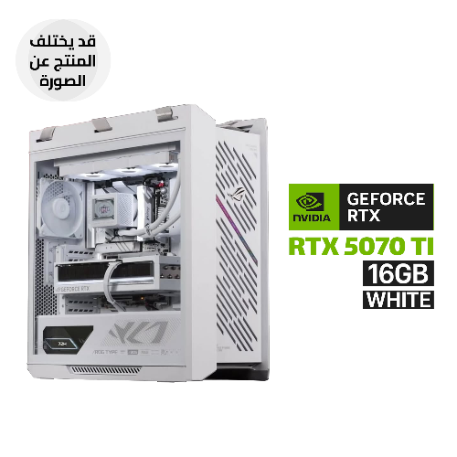 Picture of Gaming PC RYZEN 7-9850X3D, ASUS ROG STRIX B850-A WIFI, 32GB D5 RAM, 2TB SSD NVMe, ASUS TUF RTX 5070 TI 16GB White, Asus PRIME LC 360 ARGB Liquid Cooler White, ASUS TUF 1000W GOLD White, Asus Rog Strix Helios II GX601S Case, Windows 11 Pro (License)