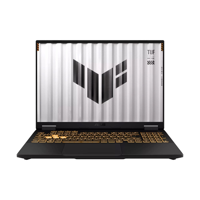 صورة لابتوب Asus TUF Gaming F16 TUF608JHR-RV080، معالج Intel Core i7-14650HX، ذاكرة وصول عشوائي 16 جيجابايت، قرص SSD بسعة 1 تيرابايت، بطاقة رسومات Geforce RTX 5050 بسعة 8 جيجابايت، شاشة WUXGA مقاس 16 بوصة، نظام التشغيل Windows 11 Home، لون رمادي جاغر