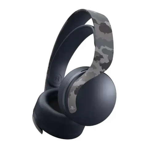 عرض تفاصيل سماعة رأس لاسلكية سوني بالس ثلاثية الأبعاد لجهاز بلاي ستيشن 5 - رمادي مموه