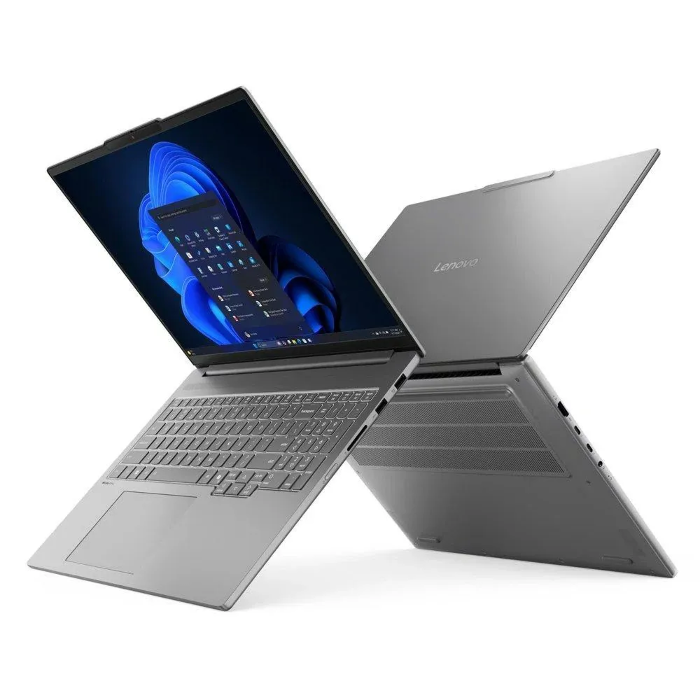 صورة لابتوب Lenovo IdeaPad 5 Pro، معالج Intel Core Ultra 9، ذاكرة وصول عشوائي 32 جيجابايت، قرص صلب SSD بسعة 1 تيرابايت، بطاقة رسومات NVIDIA GeForce RTX 5050، شاشة 16 بوصة، نظام التشغيل Windows 11 Home، موديل 83JM0033AX - رمادي