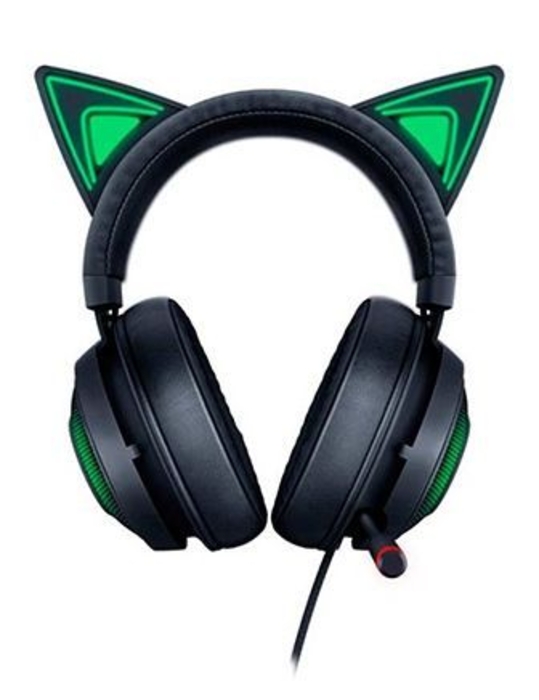 صورة سماعة ألعاب RAZER KRAKEN KITTY EDITION CHROMA USB - أسود