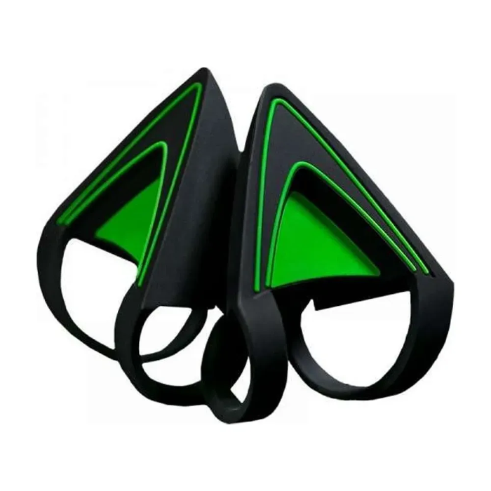صورة أذني قطة Razer لسماعات Razer Kraken - أخضر