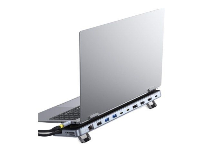 صورة Baseus EliteJoy EH3 موزع 12 في 1 مع حامل - رمادي فضائي