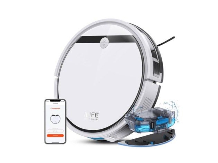 Picture of ILIFE V3x Robotic Vacuum Strong Suction, Roller Brush Cleaning - White