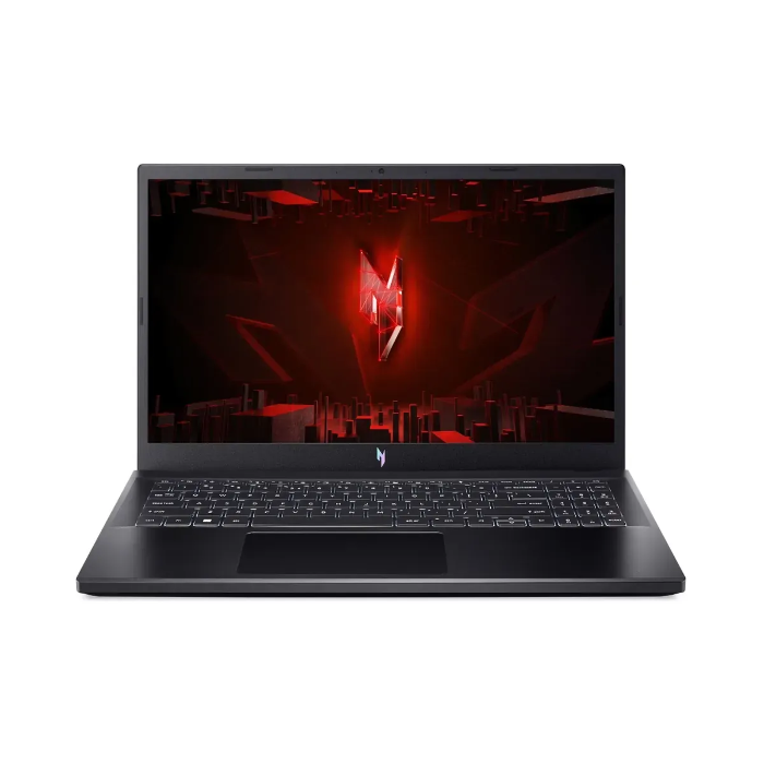 صورة أيسر نيترو V 15، معالج Intel Core i7-13620H، ذاكرة وصول عشوائي 16 جيجابايت، قرص صلب SSD بسعة 512 جيجابايت، بطاقة رسومات GeForce RTX 4050 بسعة 6 جيجابايت، شاشة 15.6 بوصة FHD IPS بتردد 144 هرتز، نظام تشغيل Windows 11 Home، لون أسود داكن.