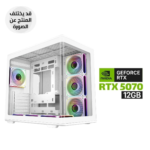 Picture of Gaming PC i7-14700K, ASUS Z790-P WIFI D5, 32GB RAM DDR5, 1TB SSD NVMe, RTX 5070 12GB VGA White, 750 WATT GOLD PSU, COOLER MASTER L360 Liquid Cooler White, Cooler Master Elite 600 Case White 7x RGB Fans White, Windows 11 Pro (License)